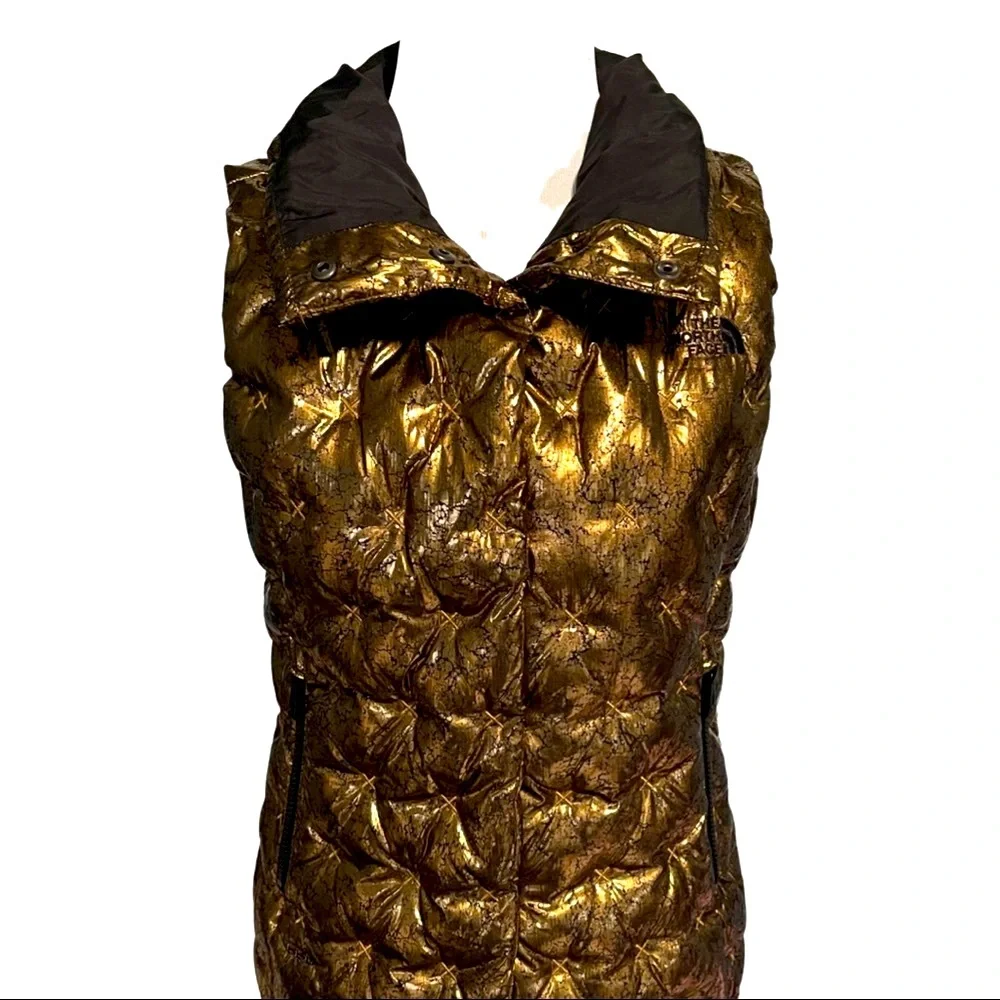 The North Face HollaDown Copper Metallic Vest Urban Explore  XS
